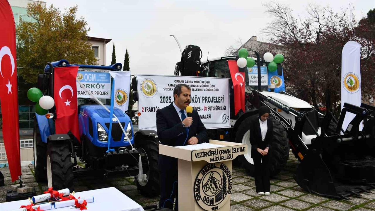 Samsun Vezirköprü'de Orman Köylüsüne Yönelik Destek Töreni Gerçekleşti