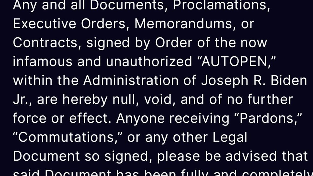 Washington'da Trump, Biden Dönemindeki Autopen İmzalarını Geçersiz Saydı