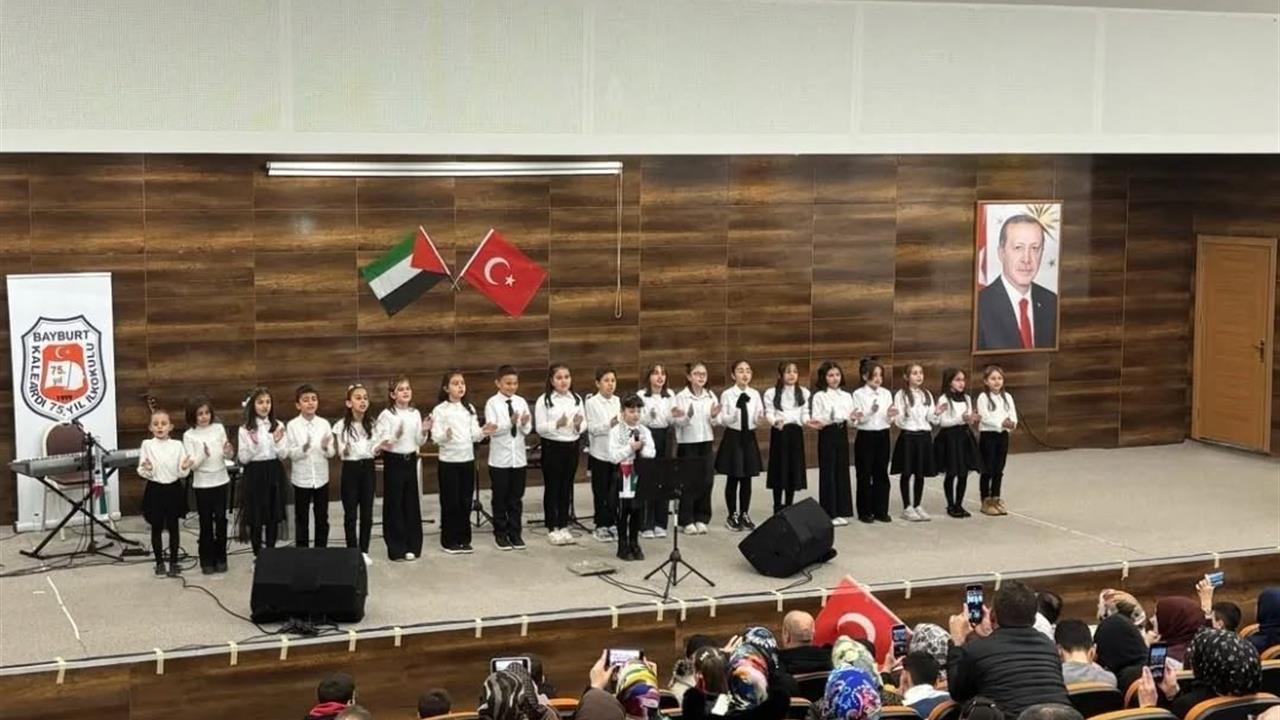 Bayburt'ta Filistin'e Destek Amacıyla Dayanışma Konseri Gerçekleştirildi