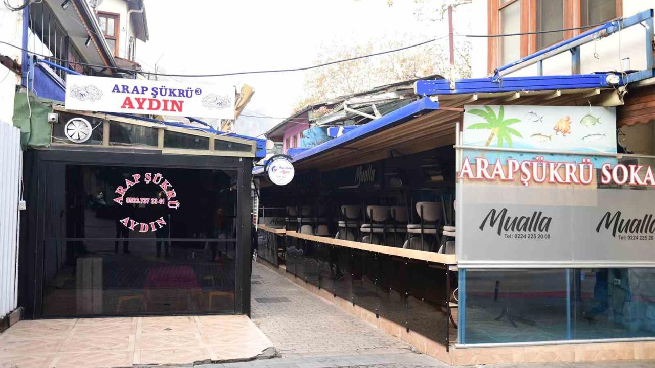 Bursa Osmangazi'de Arap Şükrü Sokağı'nda Kaçak Eklentilere Yıkım Gerçekleştirildi