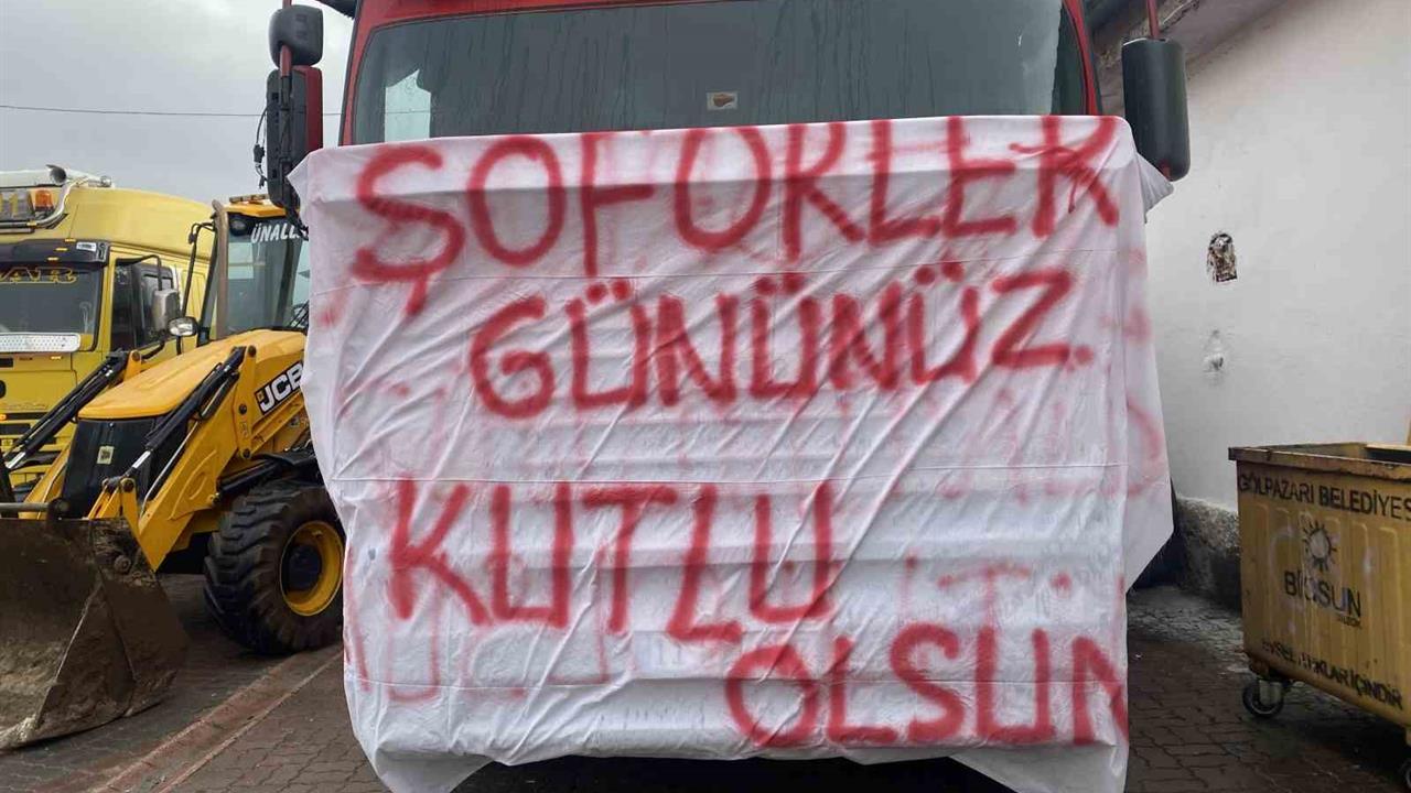 Bilecik Gölpazarı'nda Dünya Şoförler Günü İçin Konvoy Düzenlendi