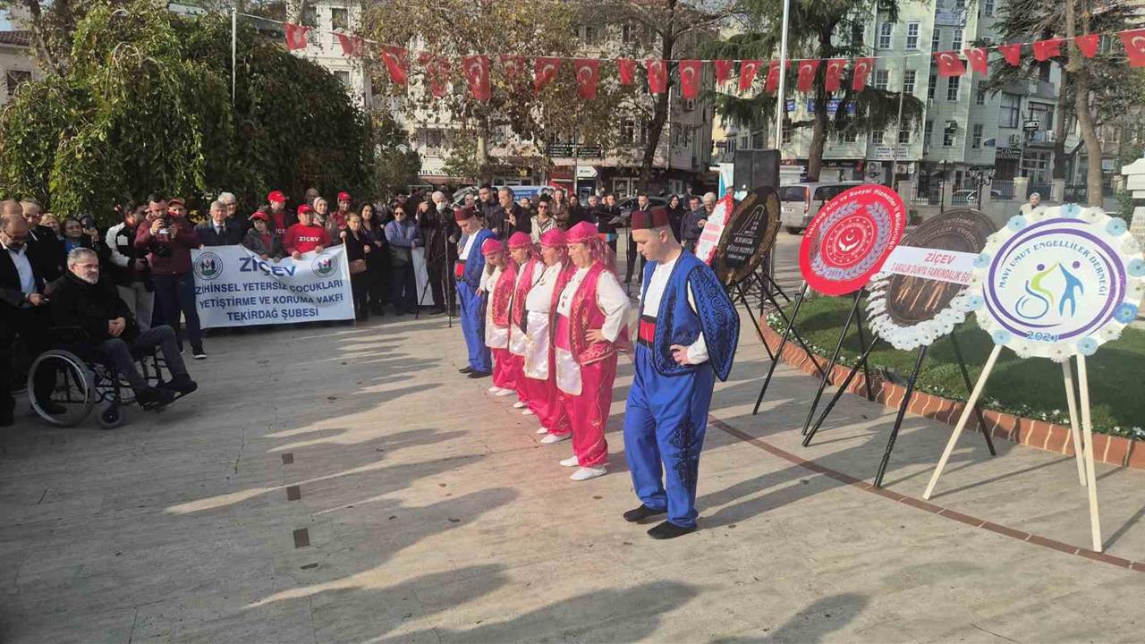 Tekirdağ Süleymanpaşa'da Engelliler Günü Dolayısıyla Tören Düzenlendi