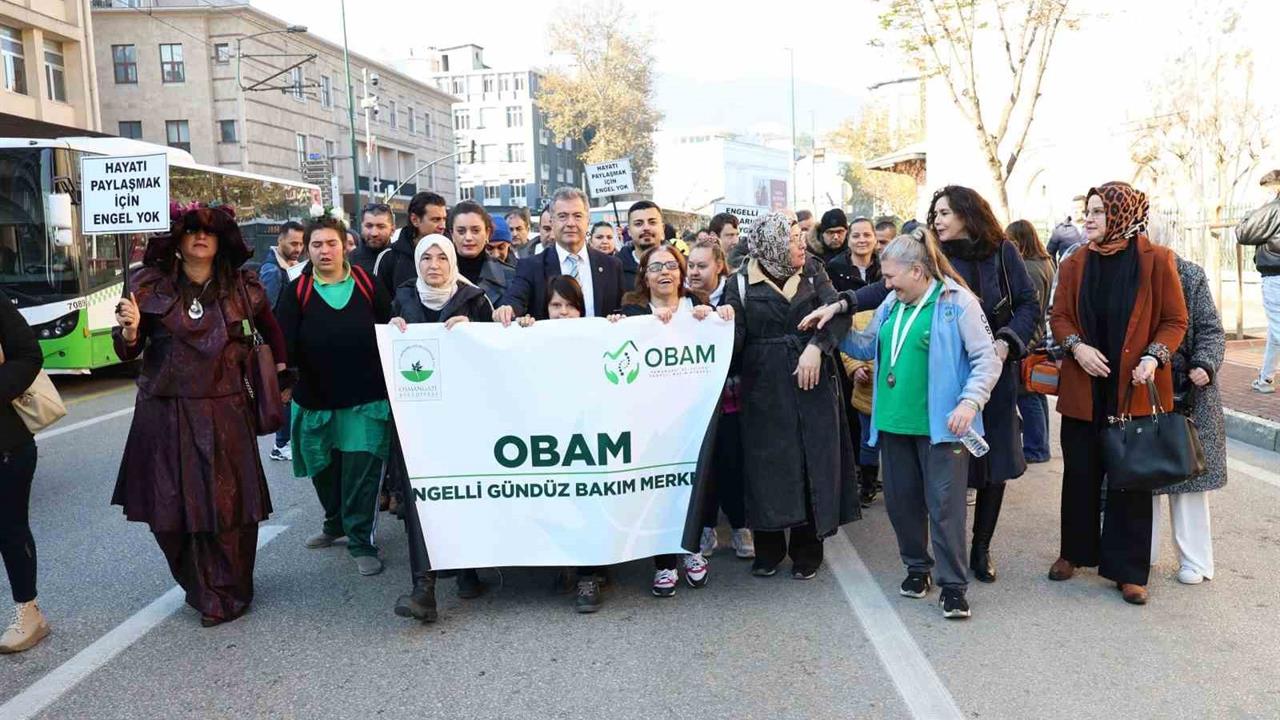 Osmangazi'de Engelli Bireyler Farkındalık İçin Yürüyüş Gerçekleştirdi