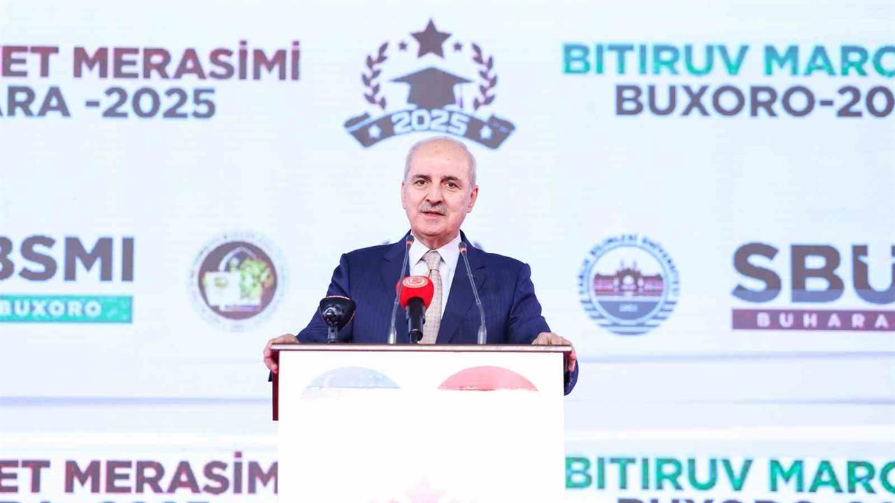 TBMM Başkanı Kurtulmuş, Buhara'da Sağlık Bilimleri Üniversitesi Mezuniyet Töreni'nde önemli açıklamalarda bulundu.