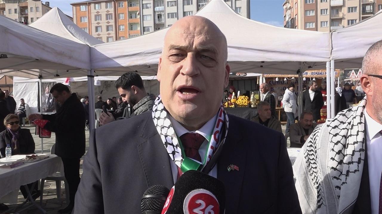 Eskişehir'de Filistin Büyükelçisi Nasri Abu Jaish, İsrail'in Katliamını Sürdürüyor.