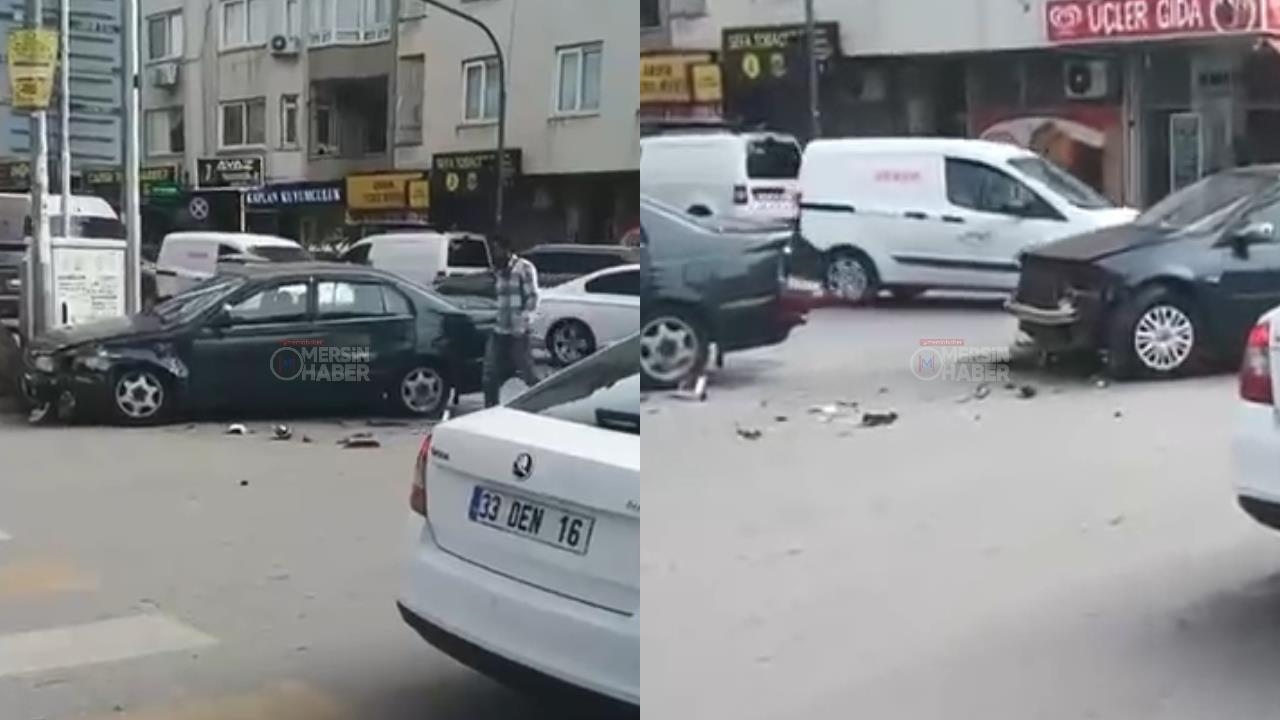 Yenişehir’de Maddi Hasarlı Kaza: İki Araç Kafa Kafaya Çarpıştı