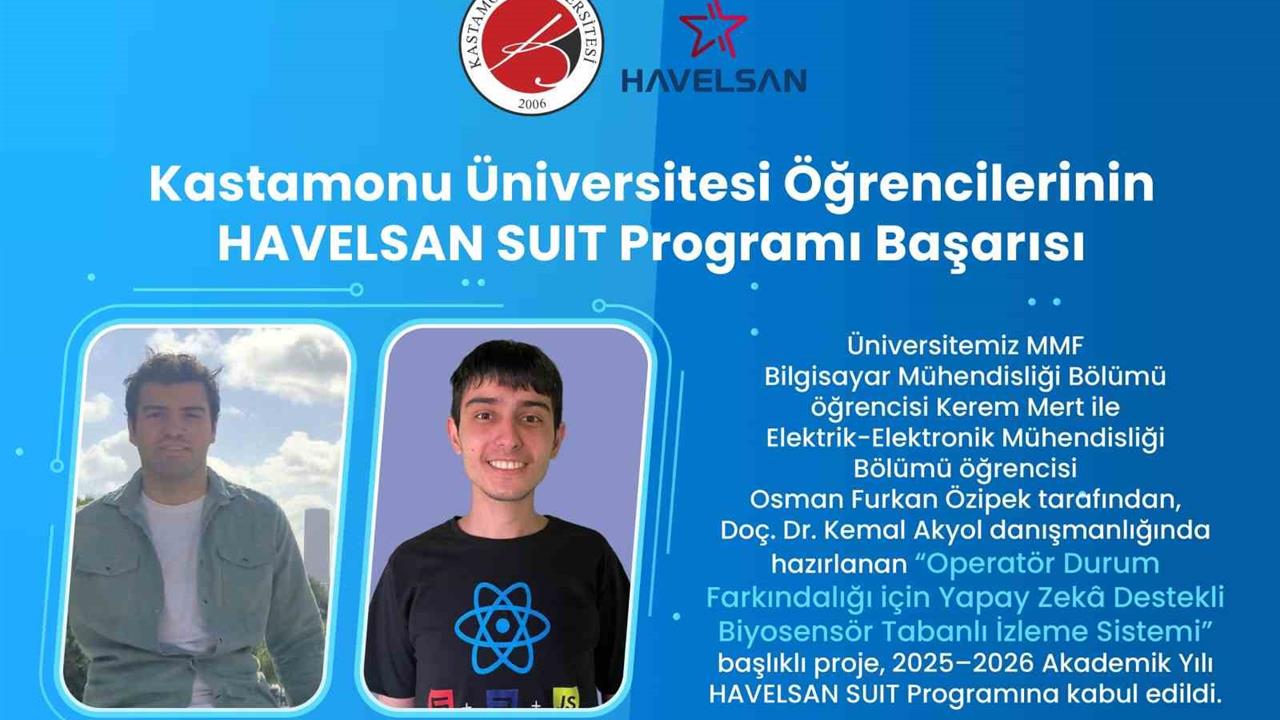 Kastamonu Üniversitesi Mühendislik Fakültesi Öğrencileri HAVELSAN SUIT Programına Seçildi