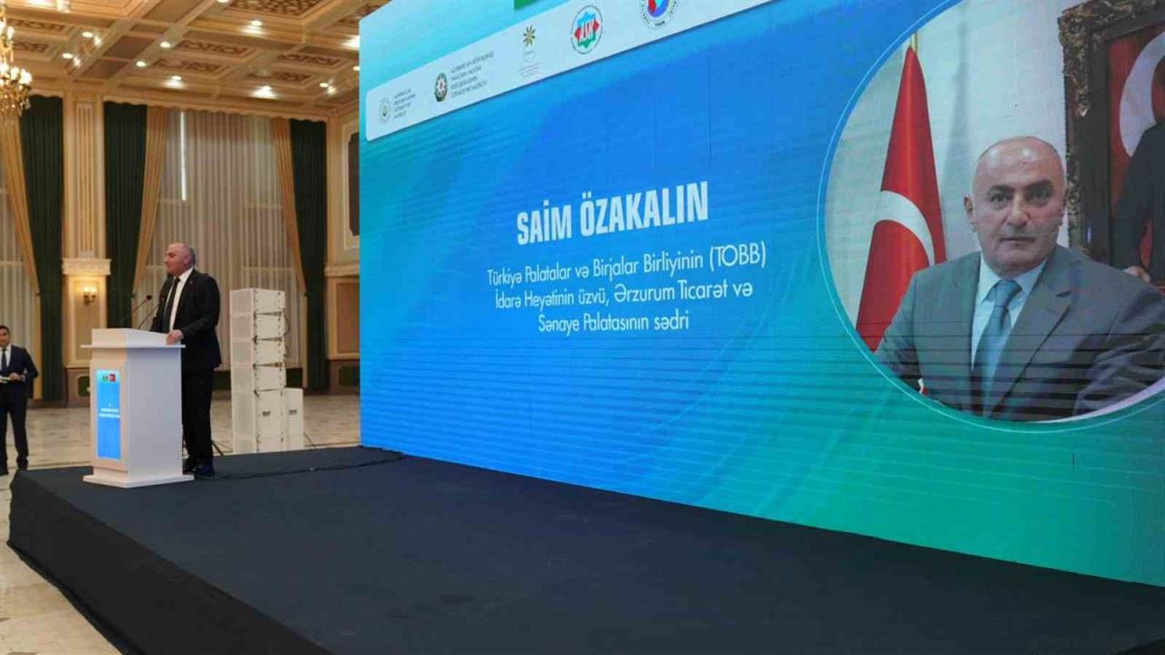 Erzurum'da Türkiye-Azerbaycan İktisadi Forumunda Özakalın Açıklamalarda Bulundu