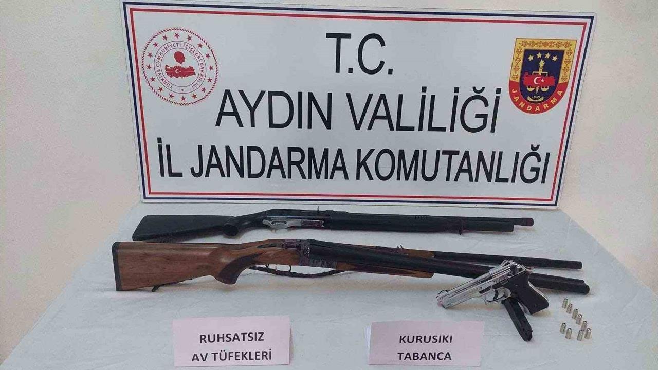 Aydın Sultanhisar'da Jandarma Ekipleri Ruhsatsız Silahlarla İlgili Operasyon Yürüttü