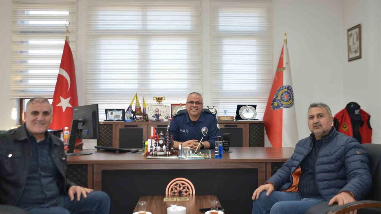 Bulanık'ta Gazeteciler, Emniyet Müdürü Arlı'yı Ziyaret Etti