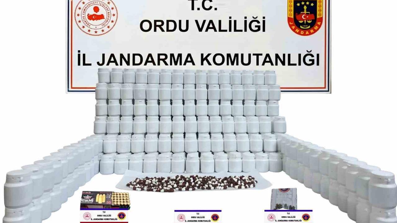Ordu Gülyalı'da Jandarma Tarafından 17 Bin 640 Uyuşturucu Hap Ele Geçirildi