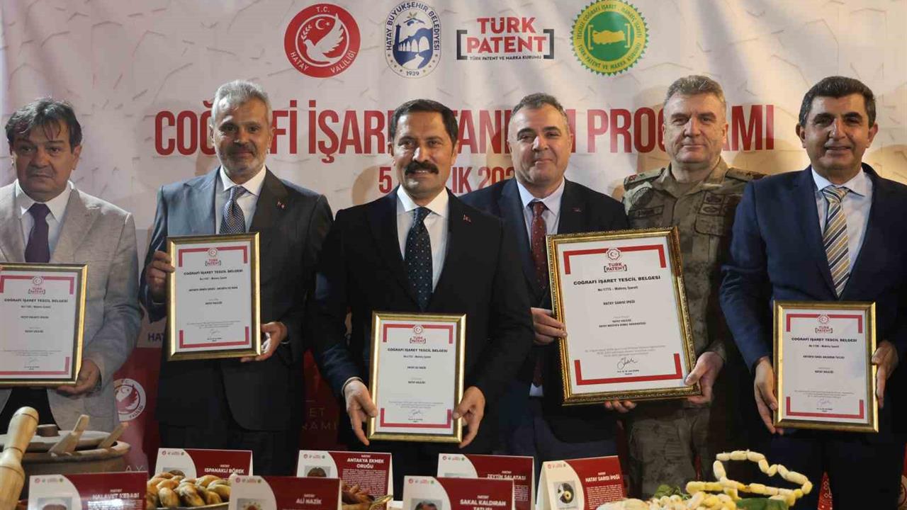Hatay'da 7 Yöresel Ürün Coğrafi İşaretle Tescillendi