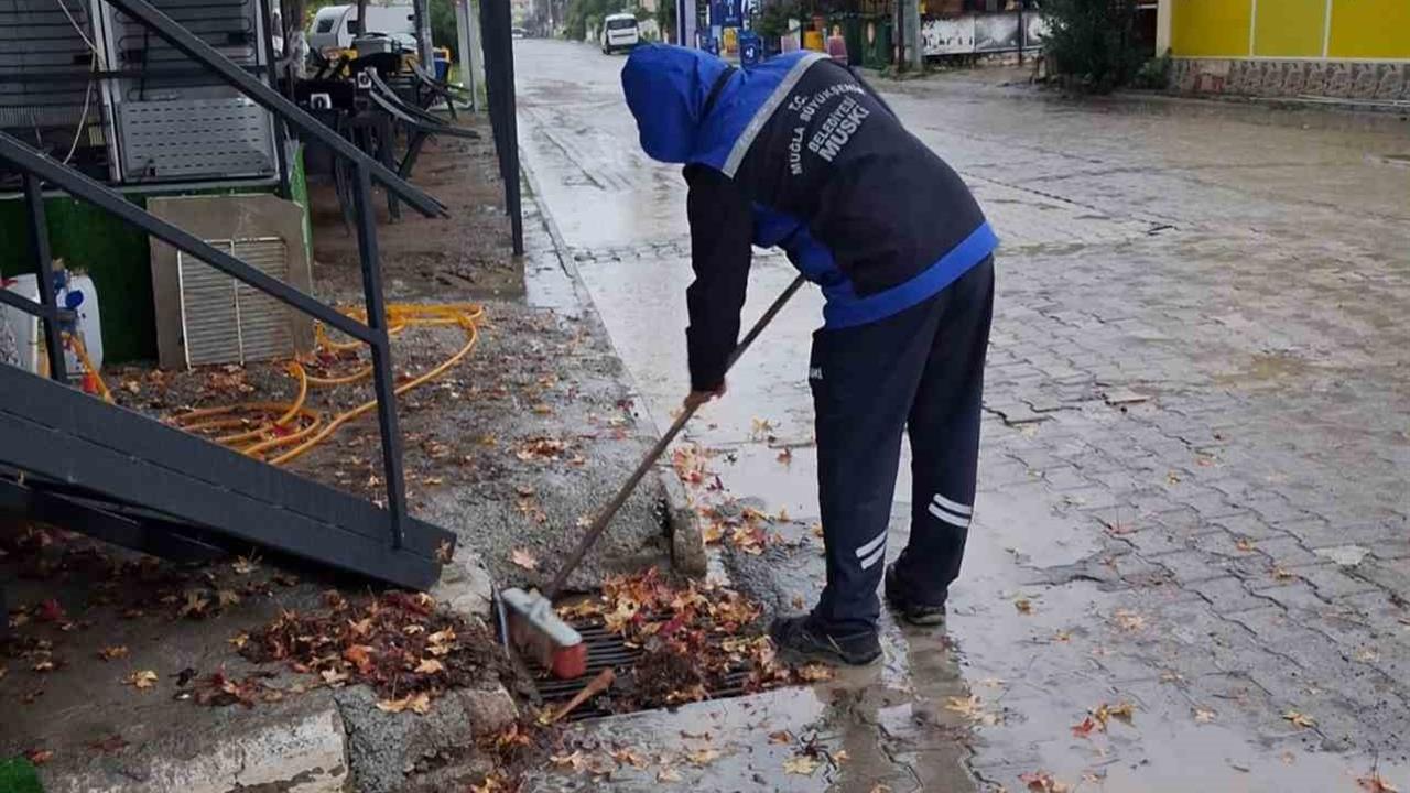 Muğla'da MUSKİ Ekipleri Yağışlar Nedeniyle 7/24 Görev Başında