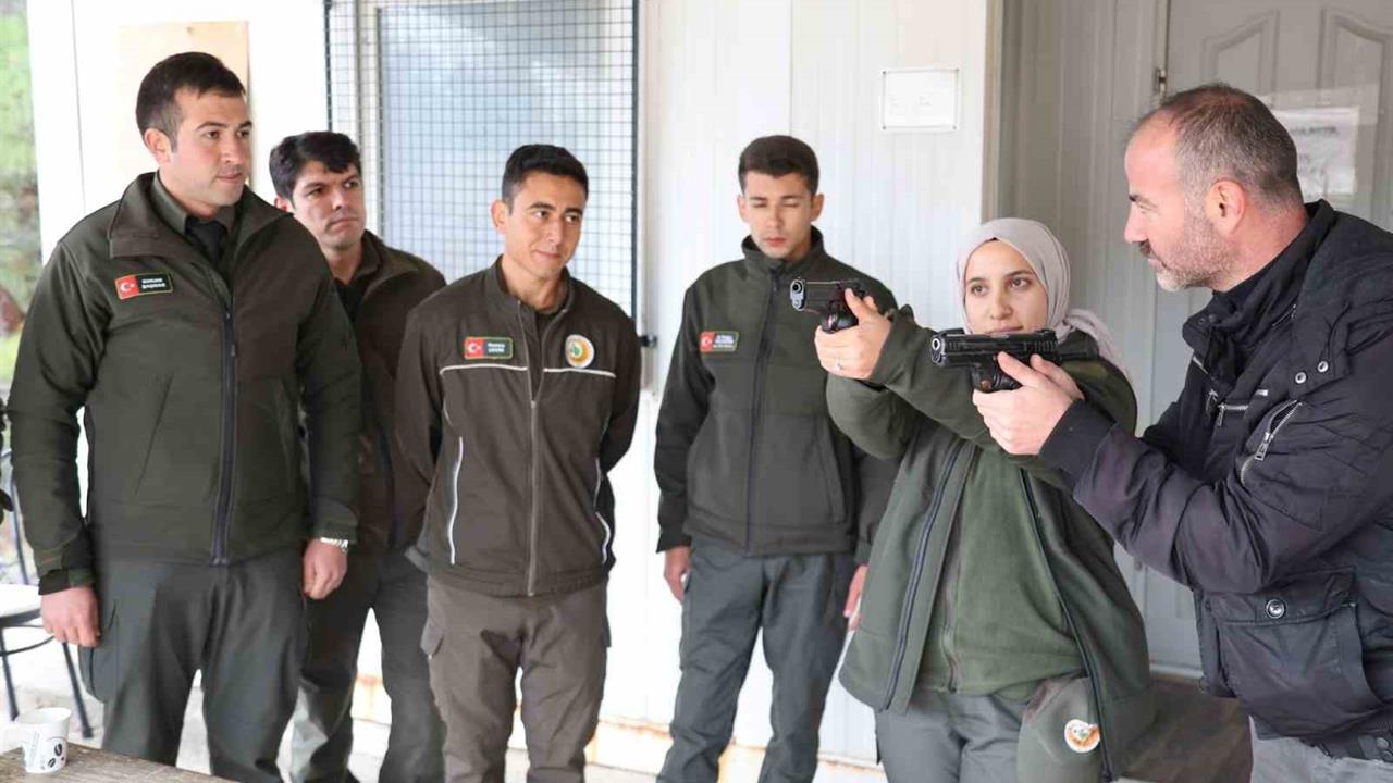 Muğla'da Orman Bölge Müdürlüğü Personeline Silah Eğitimi Verildi