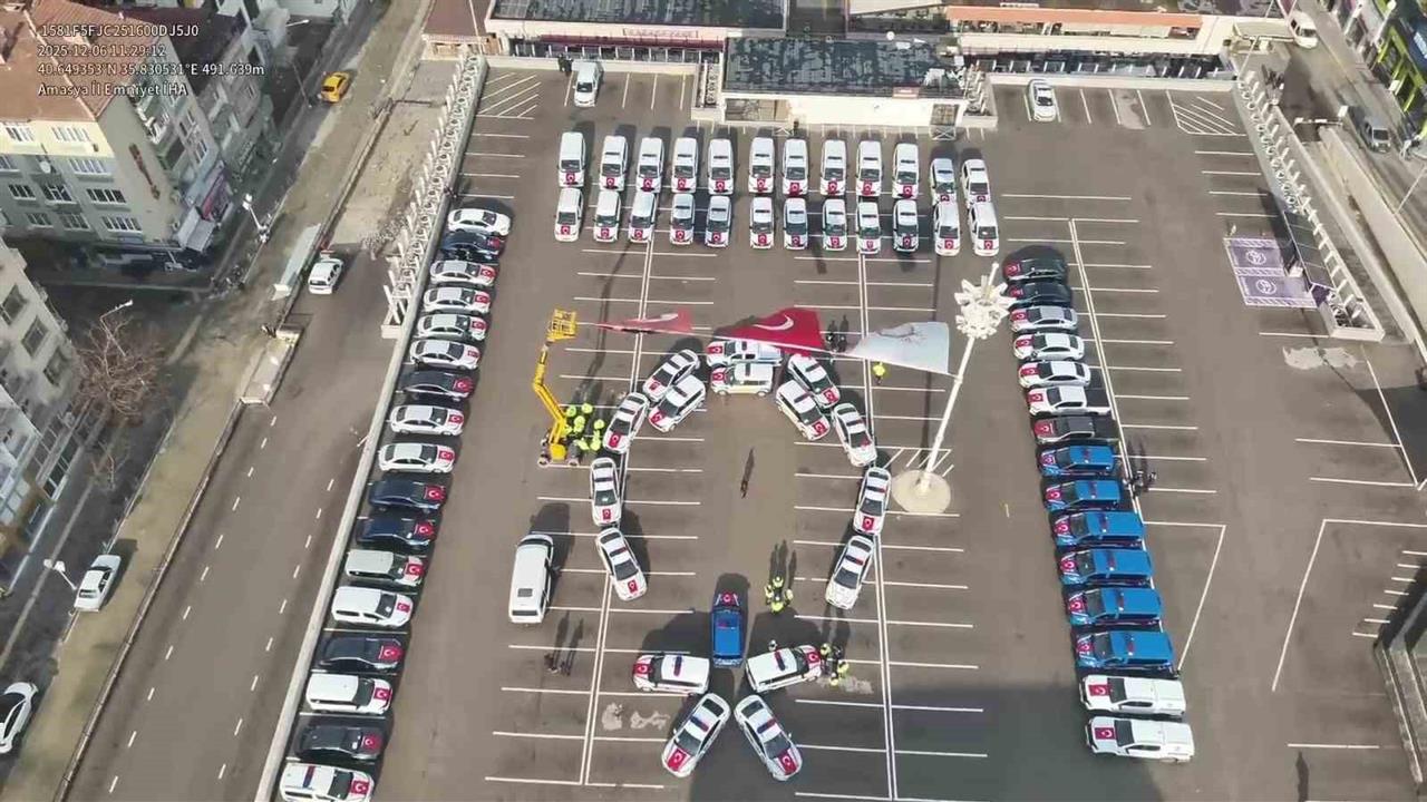 Amasya'da Emniyet ve Jandarma Teşkilatına 71 Yeni Araç Tahsis Edildi
