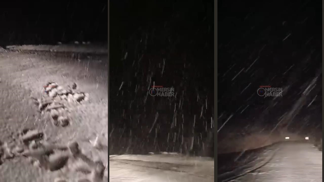 Mezitli Fındıkpınarı Durnaz Yaylasına Kar Yağdı!