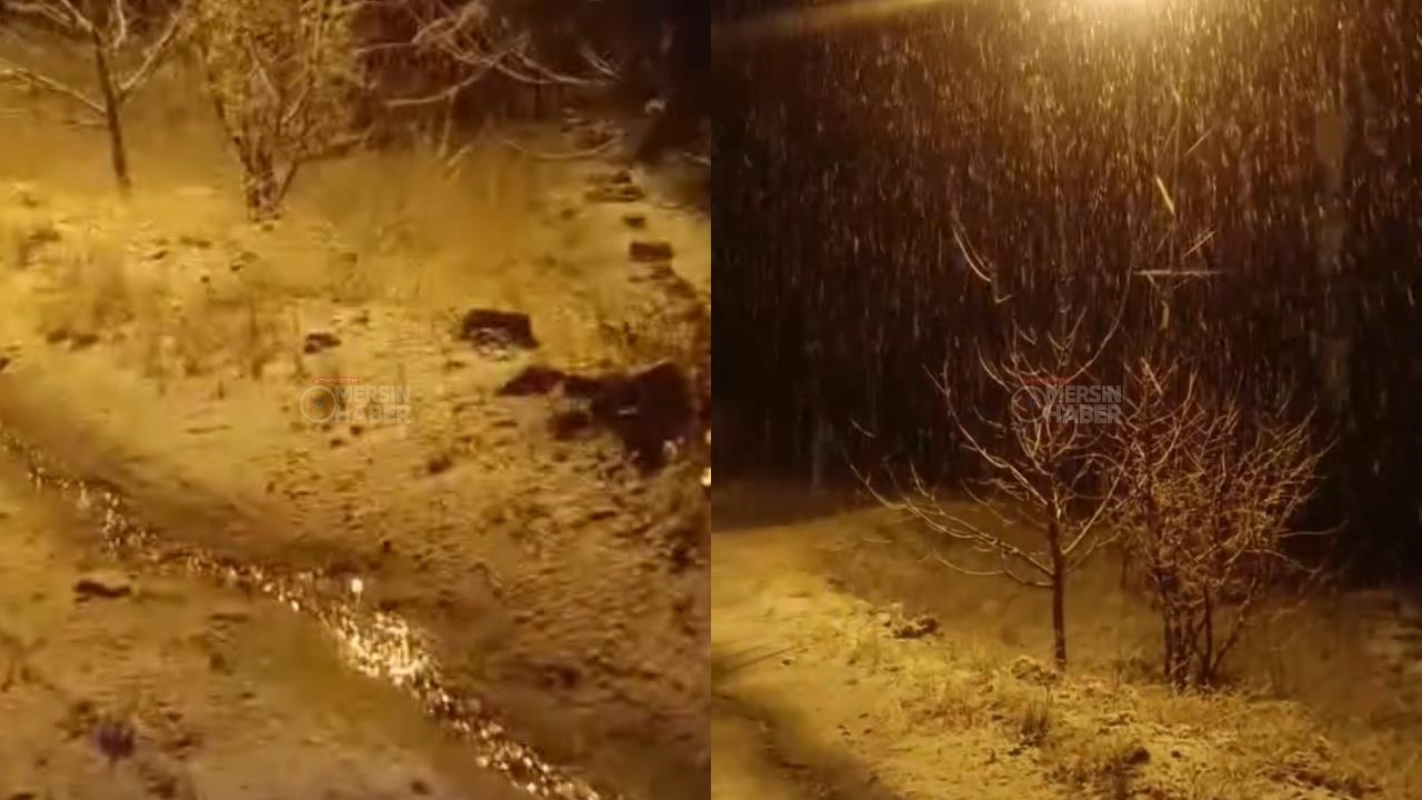 Mersin'in Yüksek Kesimlerinde Kar Yağışı Başladı: Arslanköy Beyaz Örtüyle Kaplanıyor!