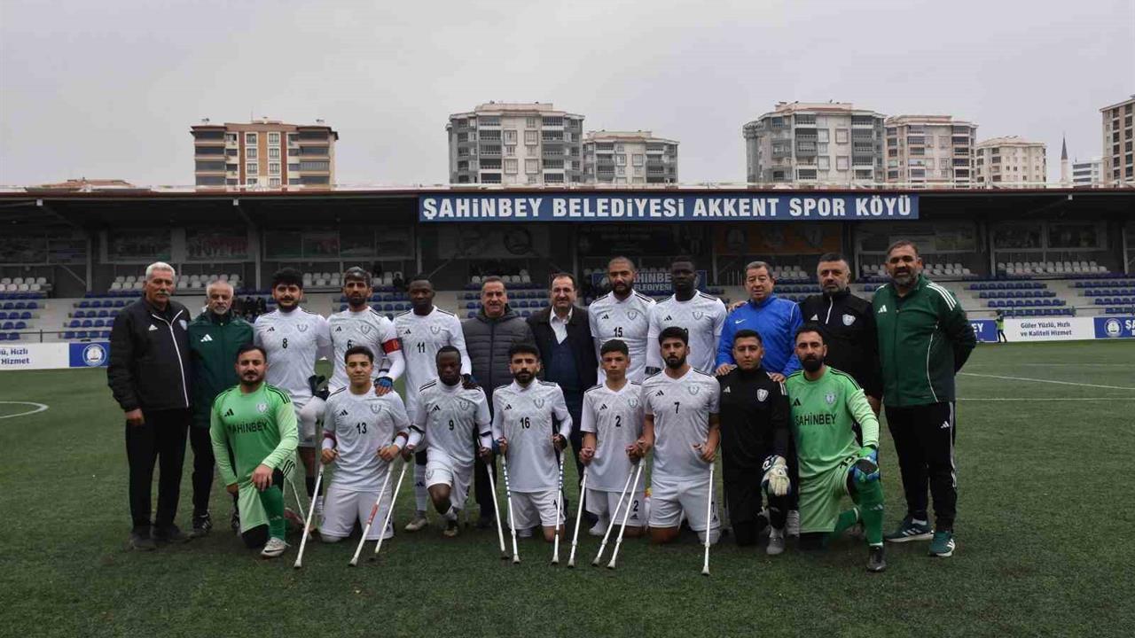 Şahinbey'de Ampute Futbol Takımı, Konya'da 6-0'lık galibiyet elde etti