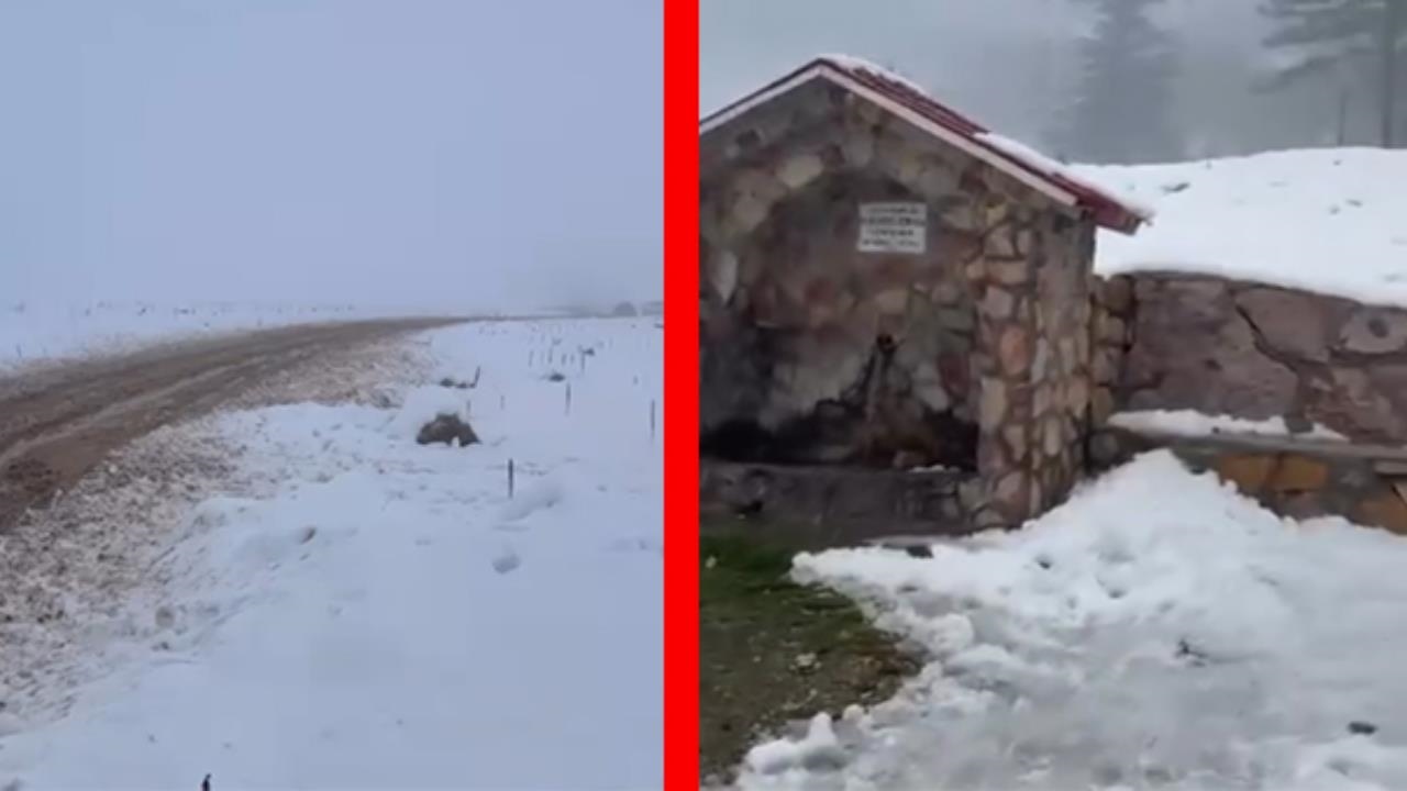 Karboğazı ve Arslanköy… Mersin'in Yükseklerinde Kar Yağışı Devam Ediyor