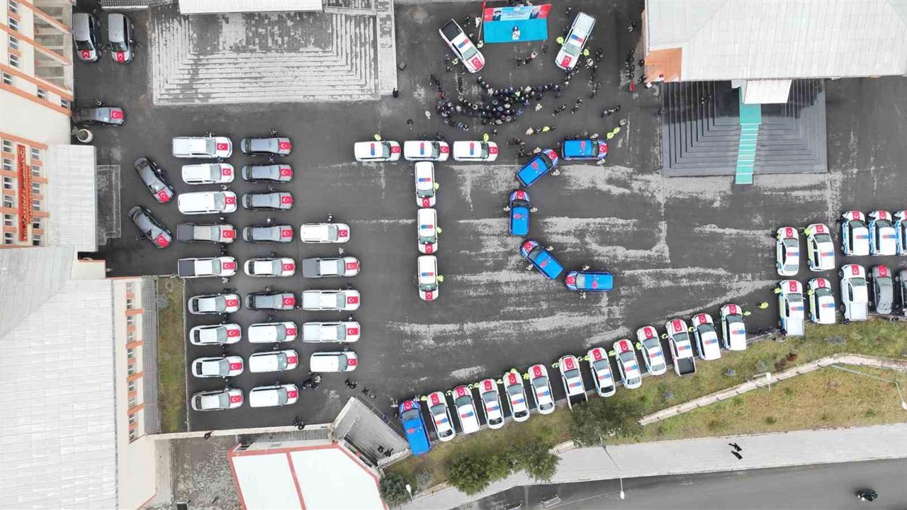 Ağrı'da Emniyet ve Jandarma Teşkilatlarına 85 Araç Teslim Edildi