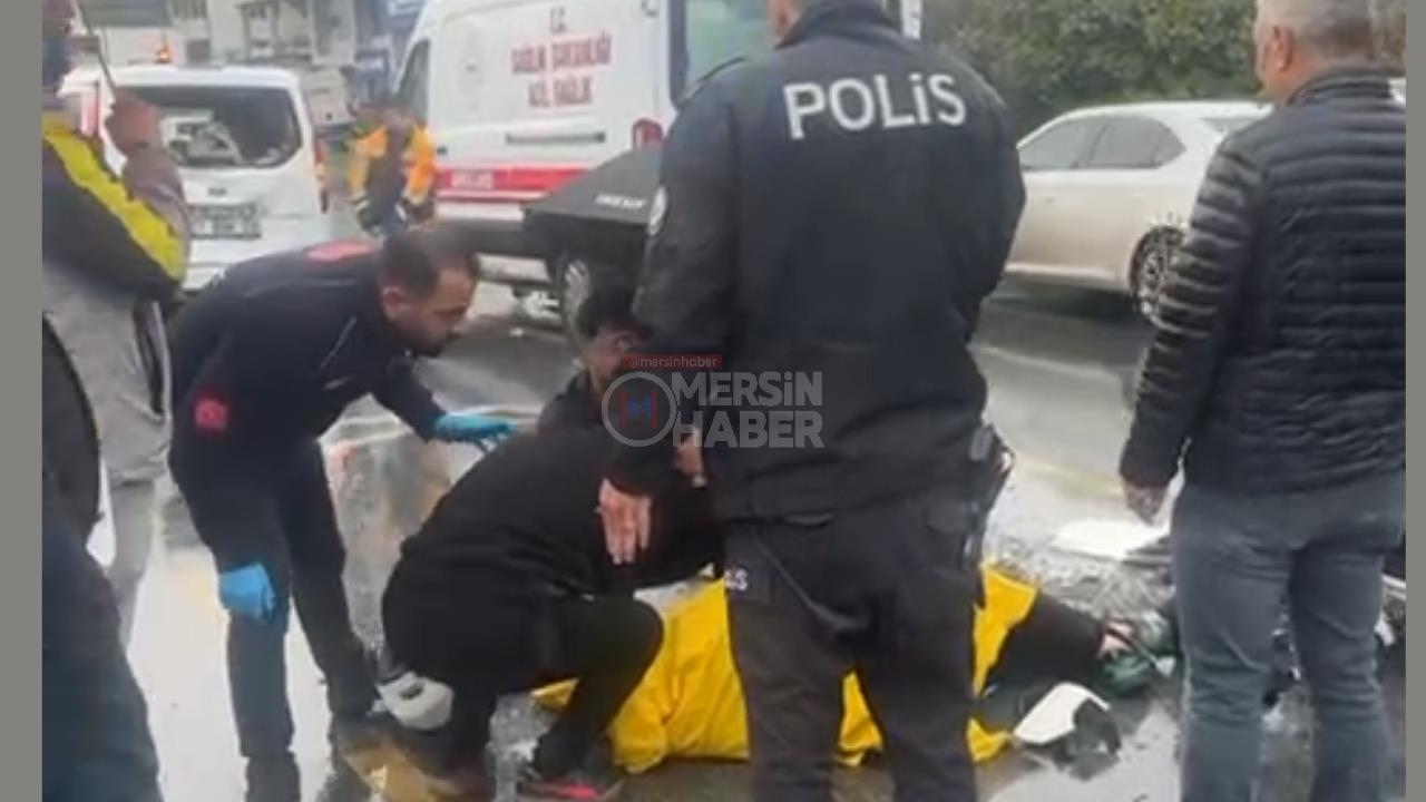 Bu Kez Motorlu, Arabaya Vurdu: Motosiklet Sürücüsü Yaralı