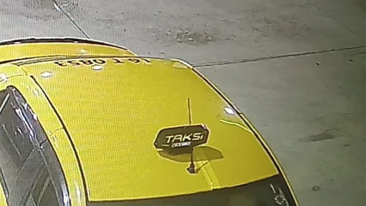Bursa'da Gasbedilen Taksinin Olay Anına Ait Görüntüler Yayınlandı