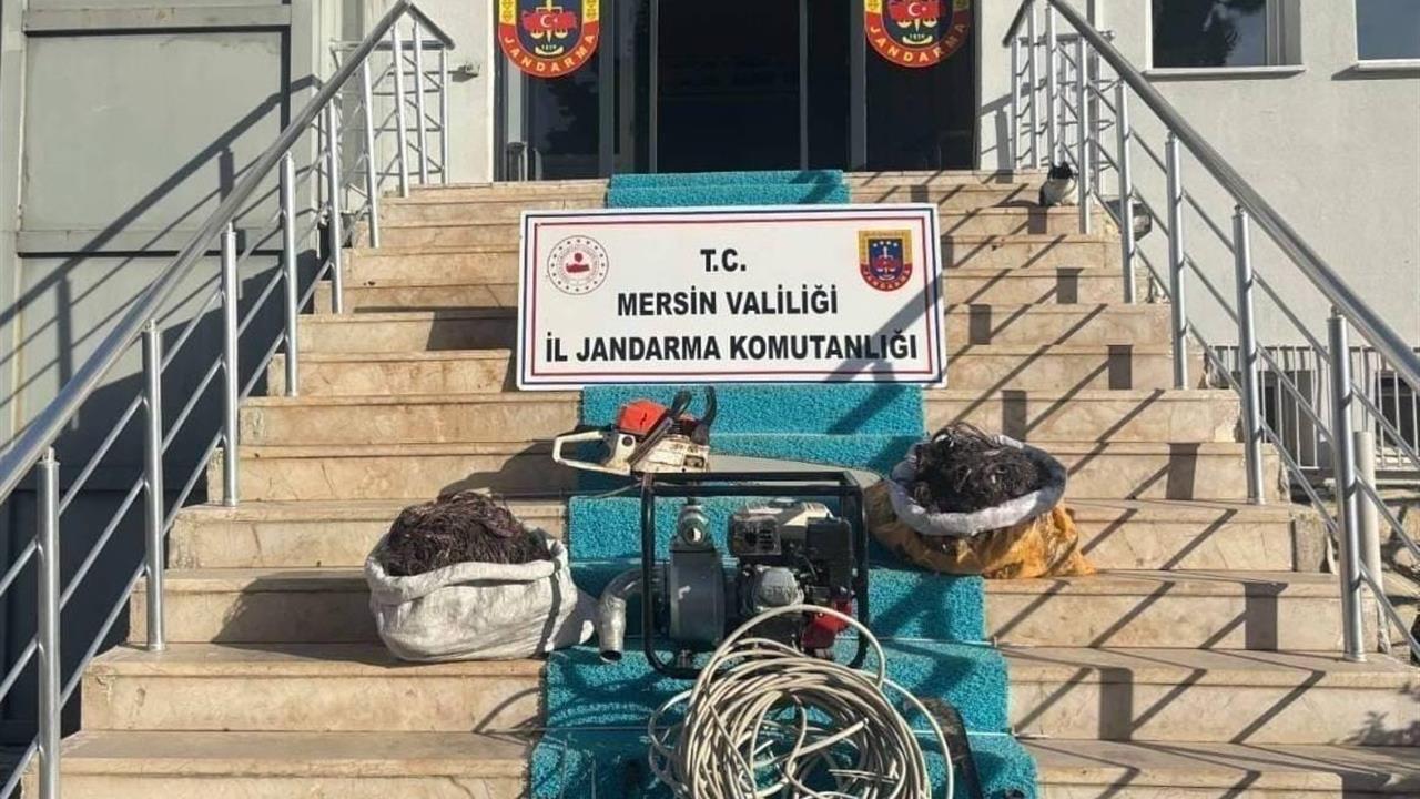 Mersin Gülnar ve Aydıncık'ta Kablo Hırsızlığı Yapan 2 Şüpheli Tutuklandı