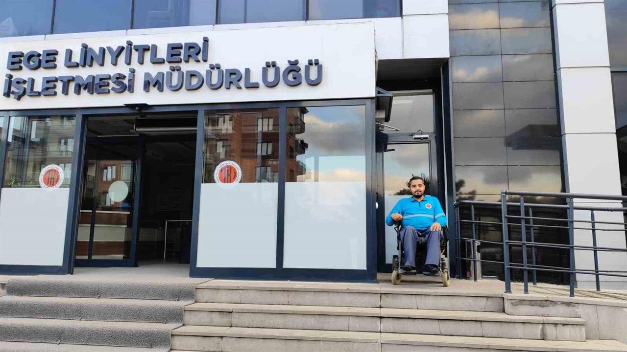 Manisa ELİ'de Engelli Çalışana Otomatik Kapı Sistemi Kuruldu