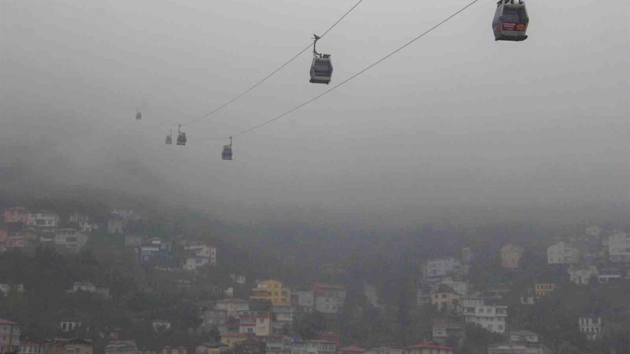 Ordu Boztepe'de Etkili Olan Sis, Kartpostallık Manzara Oluşturdu