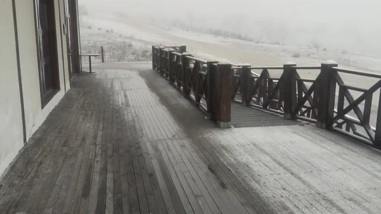 Karabük Keltepe Kayak Merkezi'nde Mevsimin İlk Karı Düştü