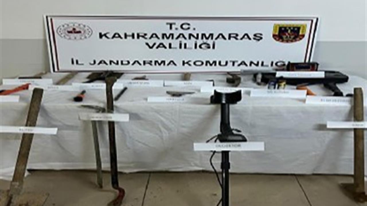 Kahramanmaraş'ta Düzenlenen Kaçak Kazı Operasyonunda 11 Şüpheli Yakalandı