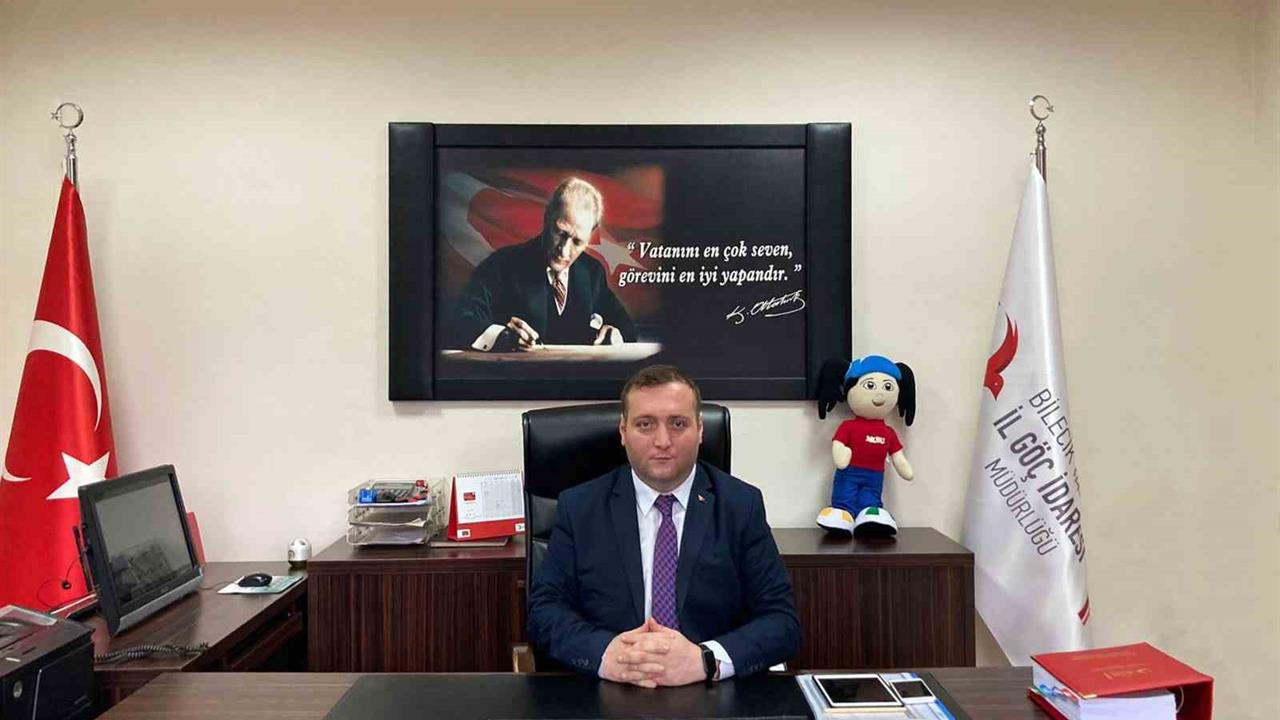 Bilecik'te Göç İdaresi Müdürlüğü Görevine Yunus Çakır Atandı