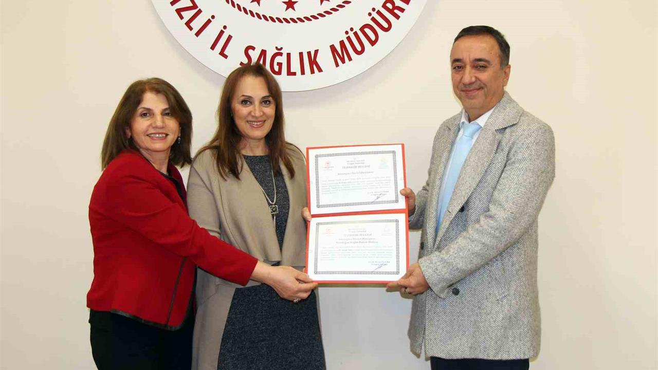 Denizli'de Bebek Dostu Hastaneler, Teşekkür Belgeleri ile Ödüllendirildi