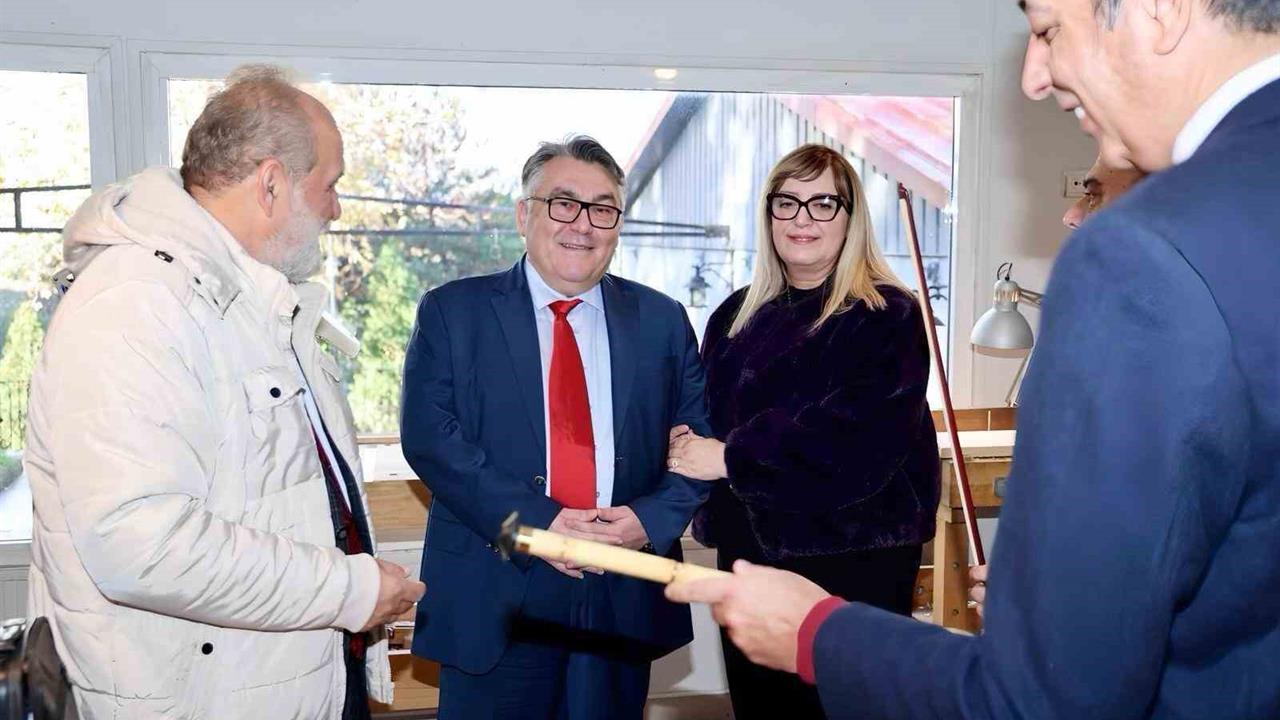 Zonguldak Bülent Ecevit Üniversitesi Rektörü ve Yazar Dr. Sait Başer Atölyeyi Ziyaret Etti