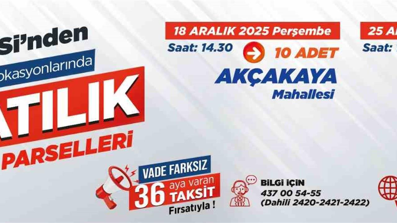 Kayseri Talas'ta Villa Parseli İhalesi 25 Aralık'ta Gerçekleştirilecek