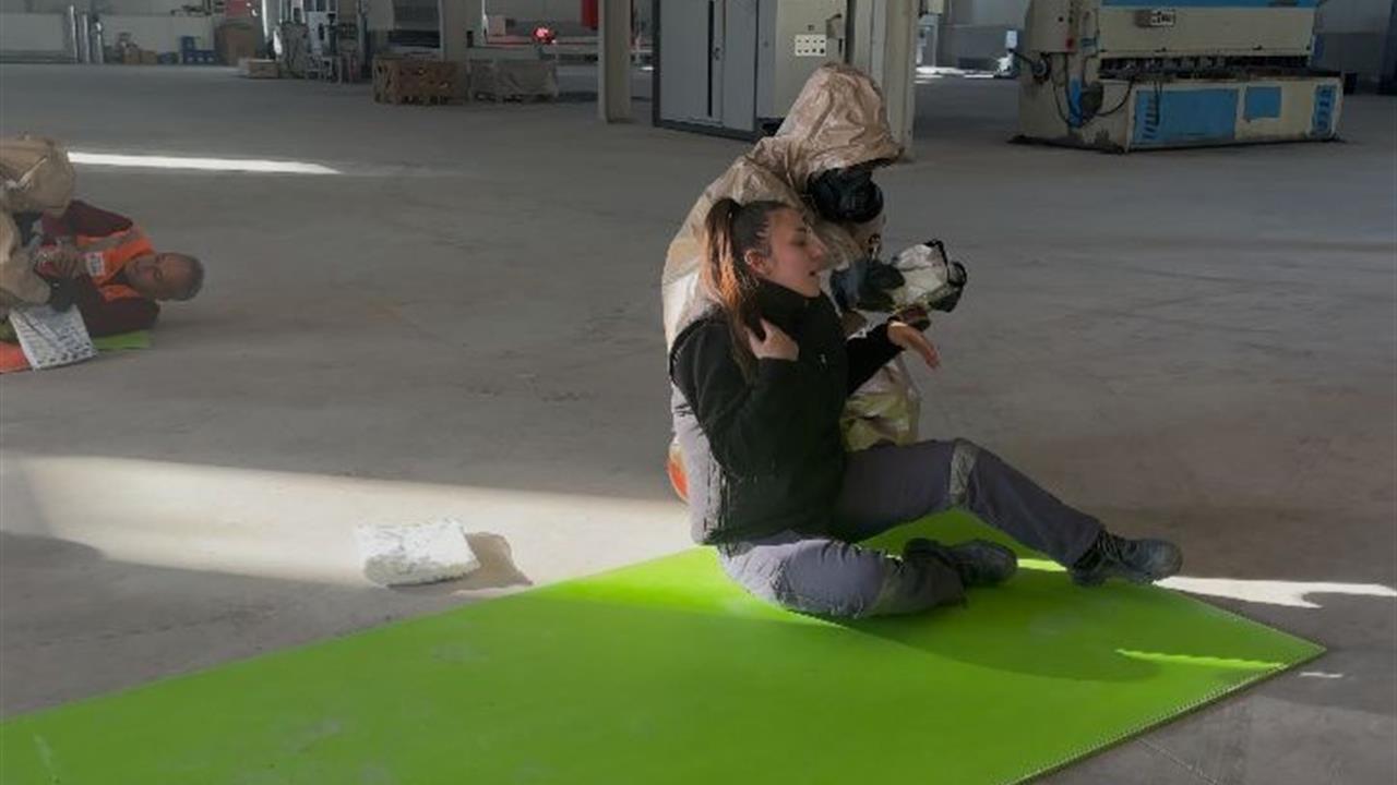 Burdur Bucak'ta Gerçekleştirilen Yangın ve KBRN Tatbikatında 20 Kişi Etkilendi