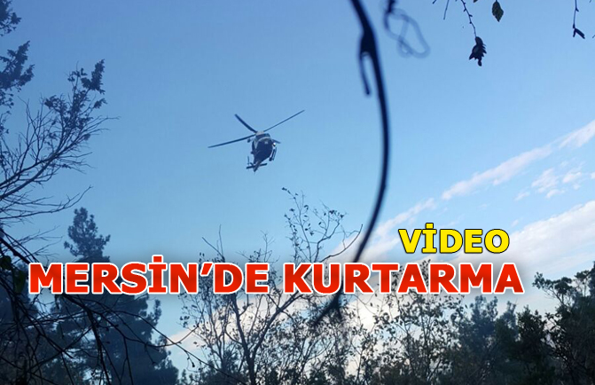 Mersin'de Kurtarma Videosu, Helikopterle Kurtardılar