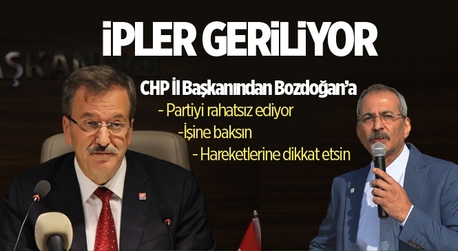 CHP Mersin İl Başkanı Adil Aktay: "Haluk Bozdoğan İşine Baksın"