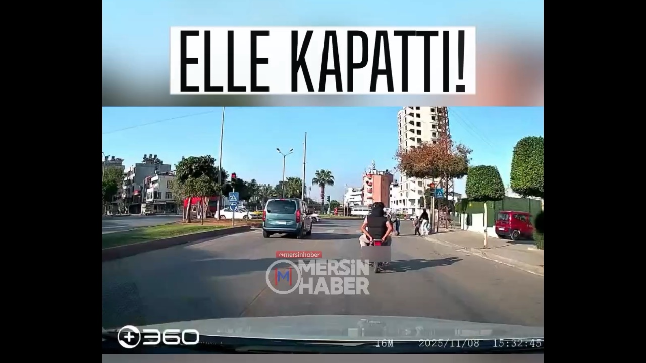 Yenişehir'de Kırmızı Işıkta Plakasını Gizleyen Motosikletli İki Kişi Kaçtı