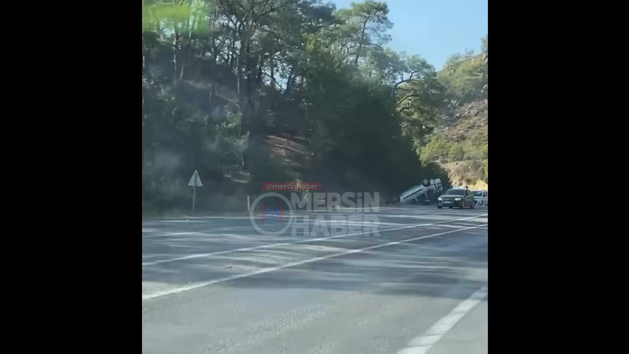 Mersin Anamur Bozyazı Yolunda Ticari Araç Kazası Oldu. Video Haber