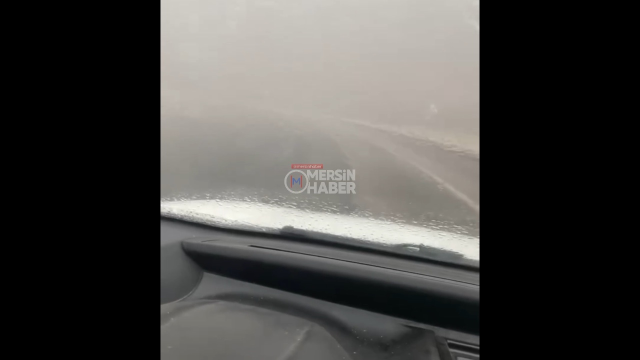 Mersin Toroslar'da Görüş Mesafesi Sıfıra İndi. Video Haber